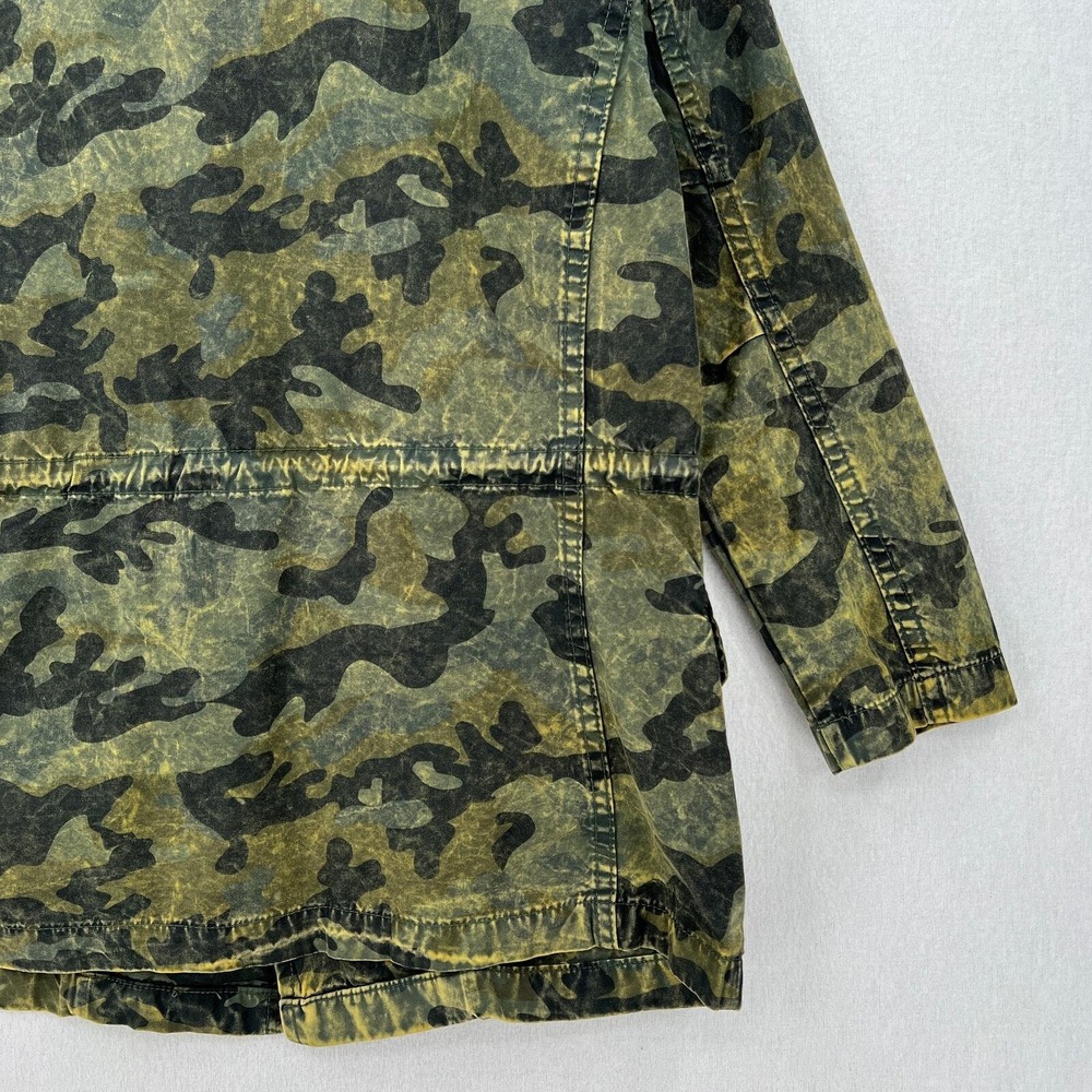 DL1961 Beekman Jacket Jacket Women XS Green Camo Utility Military Field Cotton - Picture 9 of 16